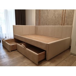 Pat pentru copii cu sertare  A-200